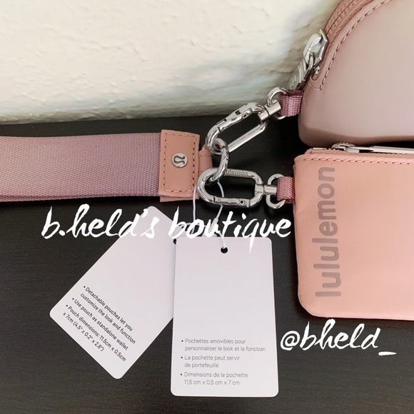 lululemon Dual Pouch Wristlet in Pink Pastel/Twilight Rose OS Brand New NWT - Picture 4 of 15